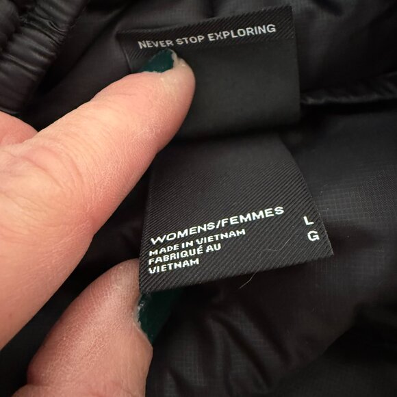 The North Face Women's ThermoBall Long Puffer Jacket, Black, Size L, NWT - Picture 2 of 16